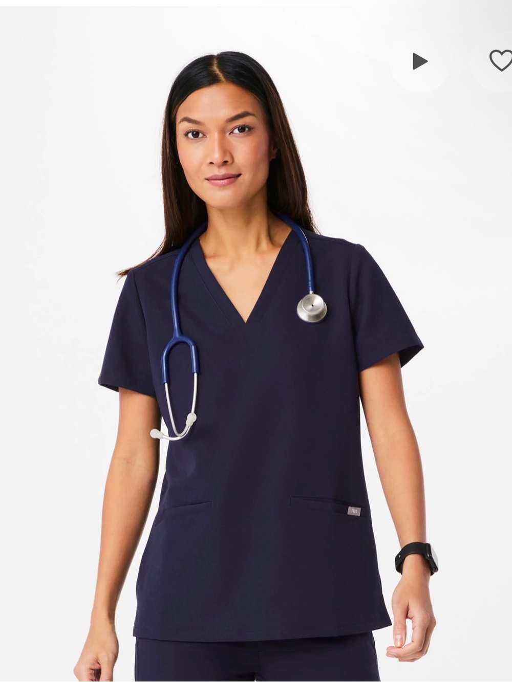 Figs- Casma Three-Pocket Scrub Top